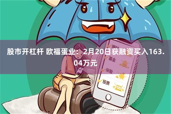 股市开杠杆 欧福蛋业：2月20日获融资买入163.04万元